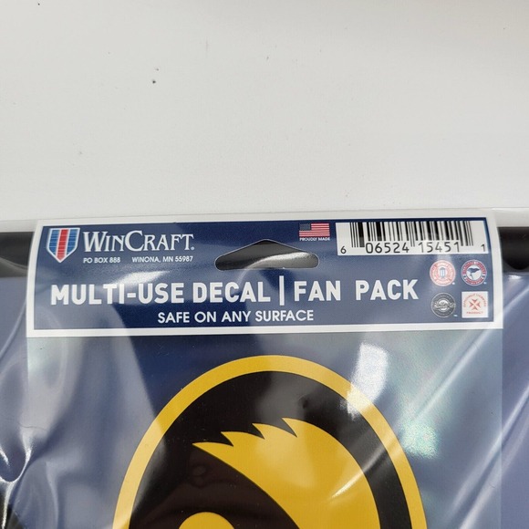 Iowa Hawkeyes WinCraft Auto‎ Pack Black License Plate Frame, Multi Use Decal - Picture 3 of 4